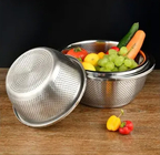 وعاء الحساء المعدني ذو الجدران المزدوجة الصف الغذائي من الفولاذ المقاوم للصدأ 304 وعاء كيمشي