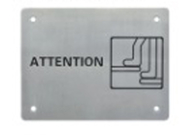 علامة التعرف على اللمس للمكفوفين خط برايل علامات المراحيض للفندق