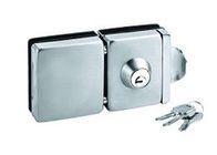 قفل أمان باب زجاجي مزدوج منزلق ببابين مع مقبض لباب مربع