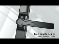 الجسر المكسور من الجانب الضيق، قفل ذكي، مواد سبيكة الزنك، نافذة شاشة، مقبض قصير 3.0، ال