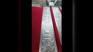 مقبض باب زجاجي عتيق، مقبض لوح ألومنيوم منحوت صيني، مقبض شعار باب الفندق محفور، do