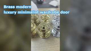 النحاس الحديثة الفاخرة الحد الأدنى باب خزانة الملابس ثقب واحد مقبض خزانة درج خزانة خذاء الشمال s
