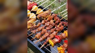 موقد شواء جديد، رف شواء منزلي، موقد شواء محمول قابل للطي في الهواء الطلق، أداة شواء صغيرة