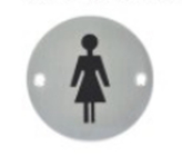 صورة حمام النساء والرجال علامة باب الحمام بالأكريليك مخصصة