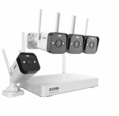 سعر المصنع كاميرات المراقبة الوقائية من الماء 1080p AHD CCTV DVR KIT 8CH مع كابل الشبكة وإمدادات الطاقة