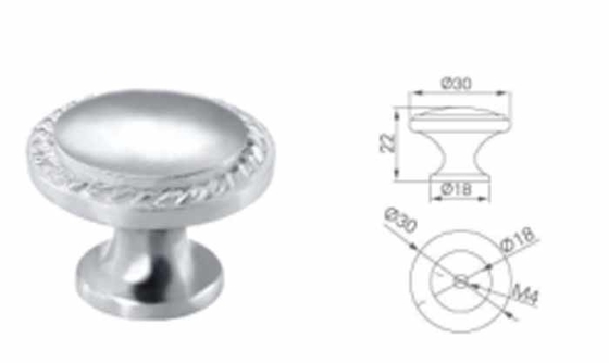 الفولاذ المقاوم للصدأ 304 عقدة الكرة للأثاث خزانة درج باب 25mm 30mm منفصلة وردة المطبخ غرفة نوم خزانة الفندق غرفة المعيشة