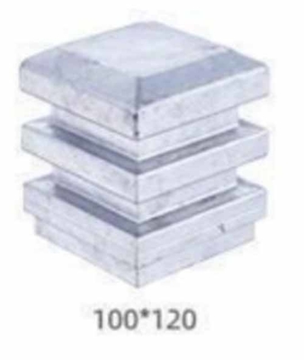 100x100 أو 4x4 بوصة الألومنيوم السياج العنوان قبعة الزخرفية غطاء الصب الصفحة قبعة