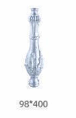 100x100 Or 4x4 Inch Cast Aluminum Fence Post Cap With Ornamental Metal Frame And 3D Modelling Service (أور 4x4 إنش) مع إطار معدني زينة و خدمة نمذجة ثلاثية الأبعاد