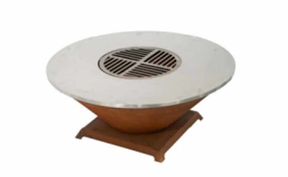 Round Black Camping Outdoor Firepit Barbecue Stove Steel Portable Mini Wood Burning Fire Pit Charcoal Bbq Grill