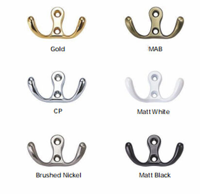 GRH Pearl Grey Nordic Decorative Wall Mounted Grey Zinc Alloy Kitchen Clothes Wall Coat Hook