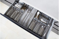 منظم درج أدوات المائدة الفضية للمطبخ