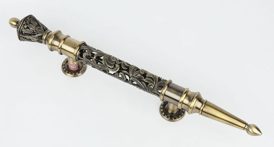 مطبخ عتيق باب الأجهزة سحب مقابض سحب دولاب خارجي زهري نمط مخرم 24 كيلو