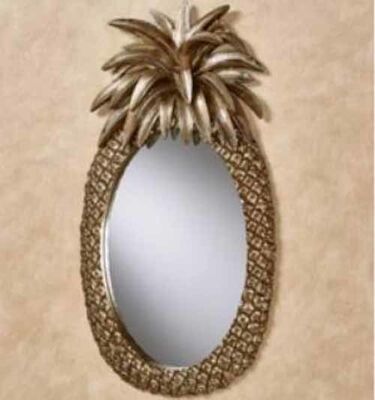 مرآة جدارية ذات إطار PU مخصصة في أسلوب Art Deco الزجاجية غير منتظمة للمنزل المرآة الزخرفية لغرفة النوم