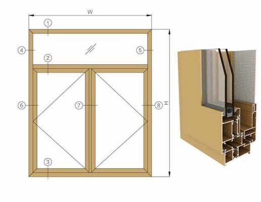 ملف ألومنيوم عالي الجودة للأبواب والنوافذ، مقاطع ألومنيوم صينية مخصصة، مقاطع أبواب ألومنيوم موردين